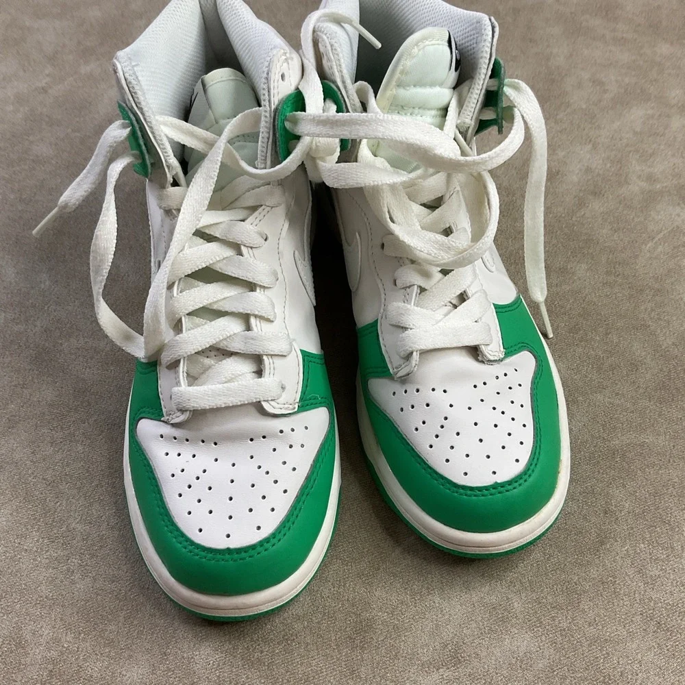 Nike Dunk High GS‎ Youth 5Y Phantom Stadium Green White Basketball Shoes DB2179